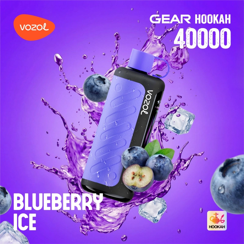 Vozol-Gear-Hookah-40000-Puffs-Blueberry-Ice Vozol Hookah 40000 Blueberry Ice